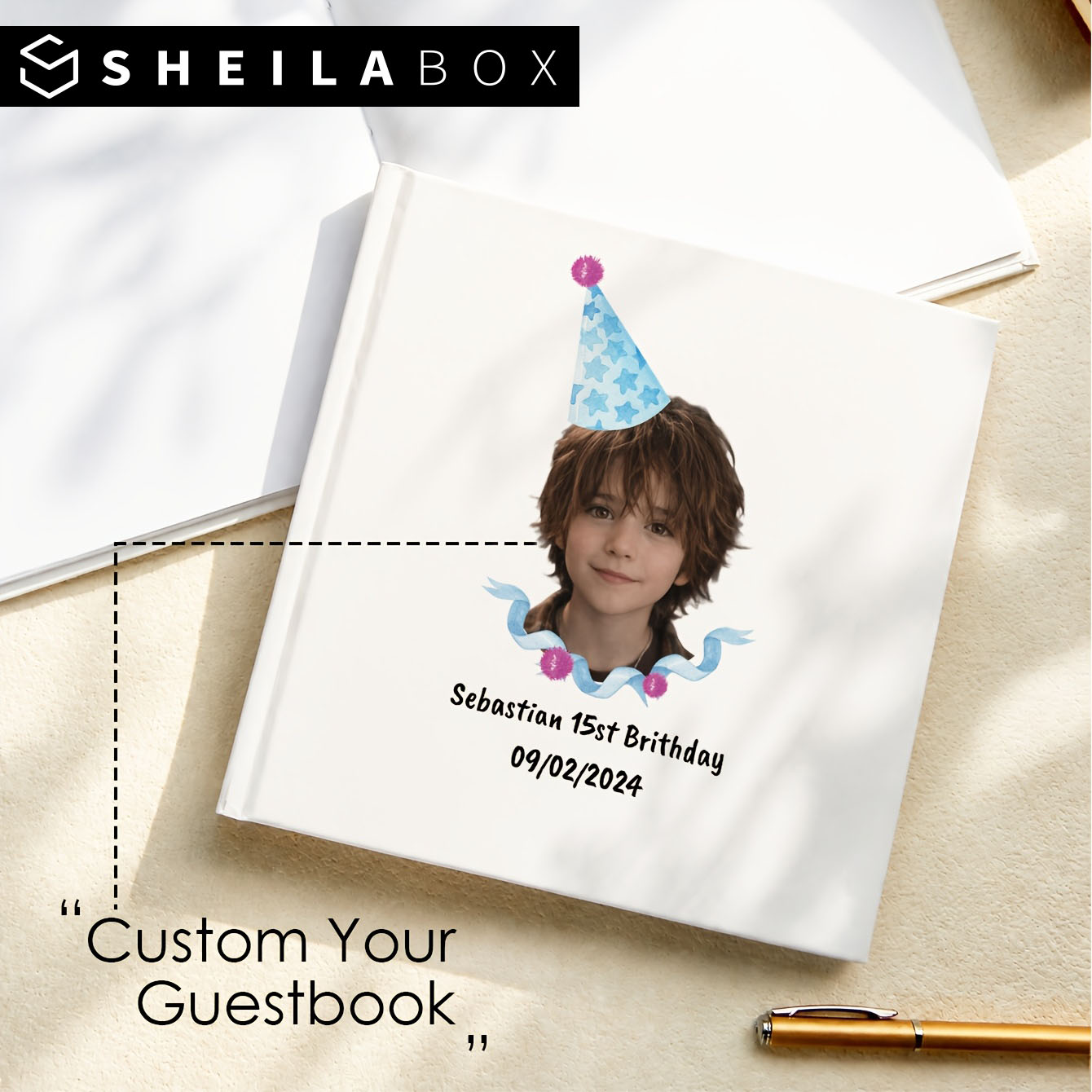 Custom Photo Book - Sheilabox Libro degli Ospiti Personalizzato con