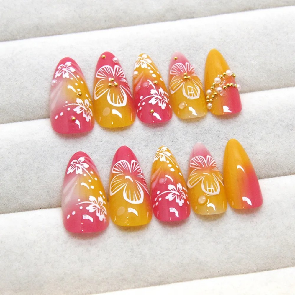 24 Pezzi Unghie Finte Rosa Sfu - Pressed Flower Art recensione e prezzo