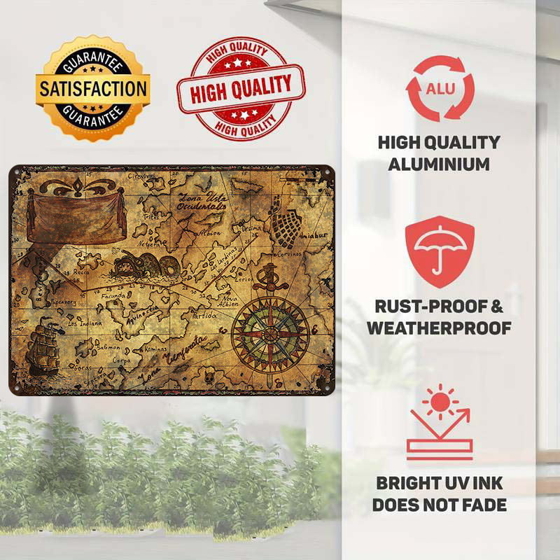 Poster Vintage con Mappa del M - Custom Map Poster recensione e prezzo