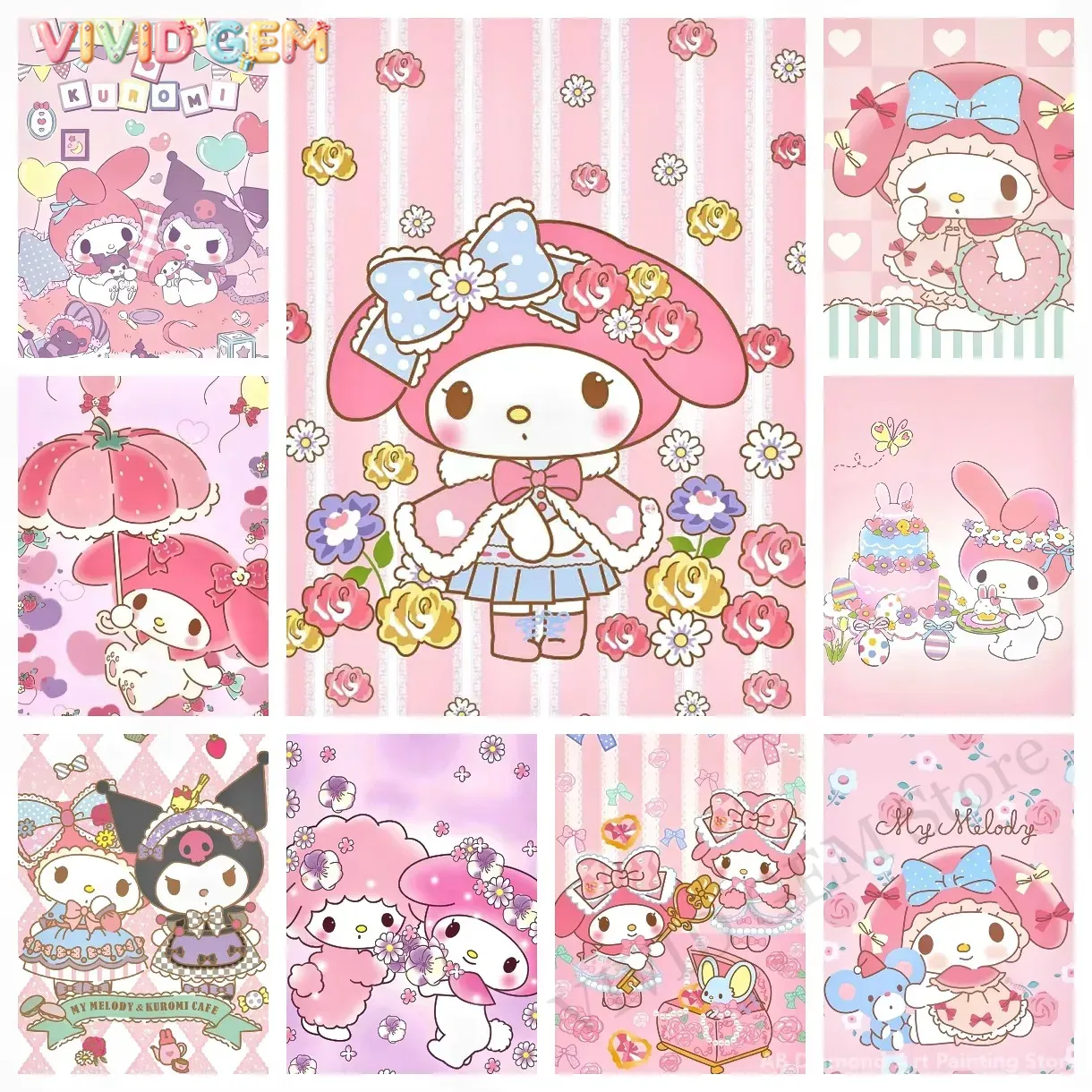 Dipinto di Diamanti My Melody  - Photo Mosaic Print recensione e prezzo